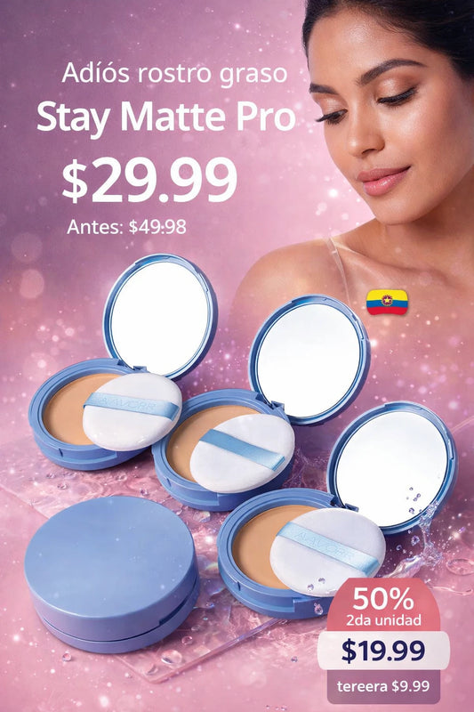 PROMO Stay Matte Pro – Control De Brillo y Resistencia Al Agua que Dura Horas