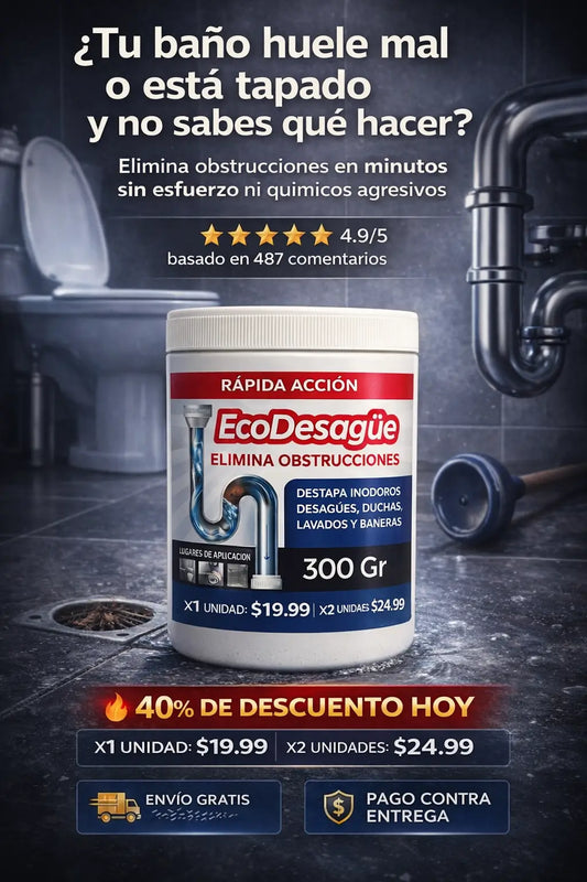 Polvo Destapa Canerias Y Tuberias 300gr