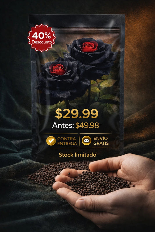 Semillas de Rosa Negra Exotica