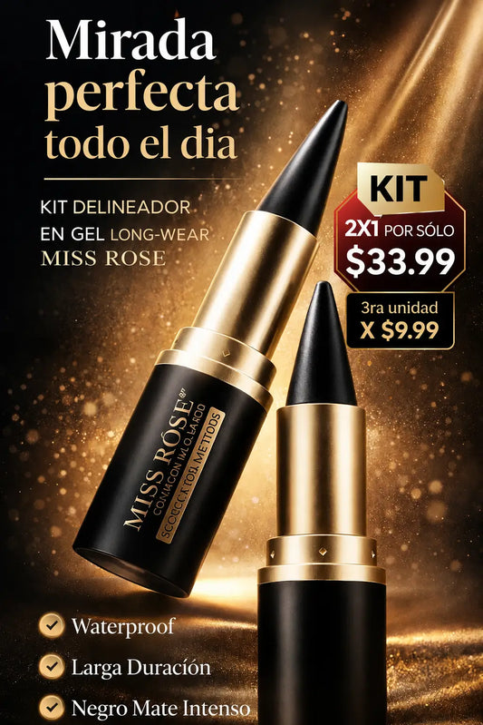 2X1 Delineador Negro Tipo Labial