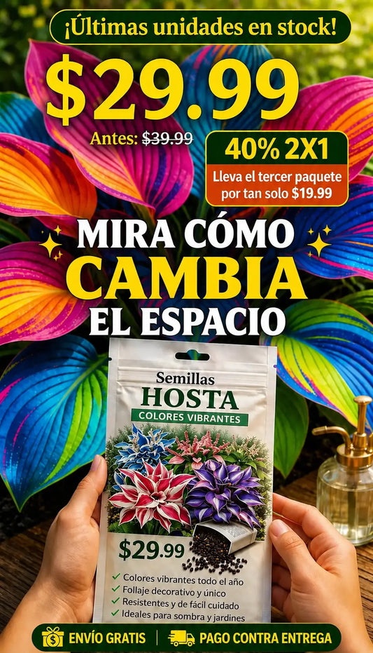 2x1 Semillas Hosta Colores