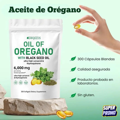 Aceite de orégano en capsulas - Balance Diario de Orégano